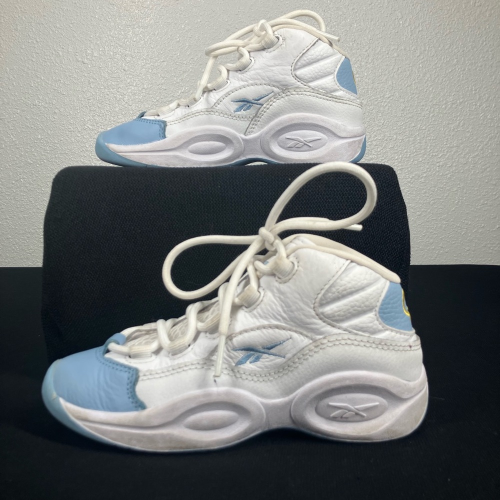 Reebok Question Mid Denver Nuggets Retro Blue White Youth